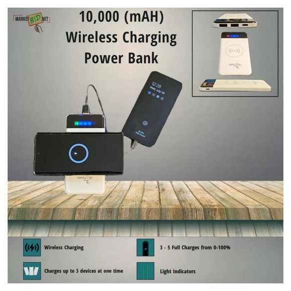 BLACK 10,000MAH POWER BANK Marketbid - Picture 8 of 9